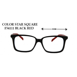 COLOR STAR SQUARE F54111 BLACK RED