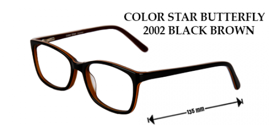 COLOR STAR BUTTERFLY 2002 BLACK BROWN
